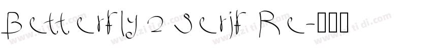 Betterfly 2 Serif Re字体转换